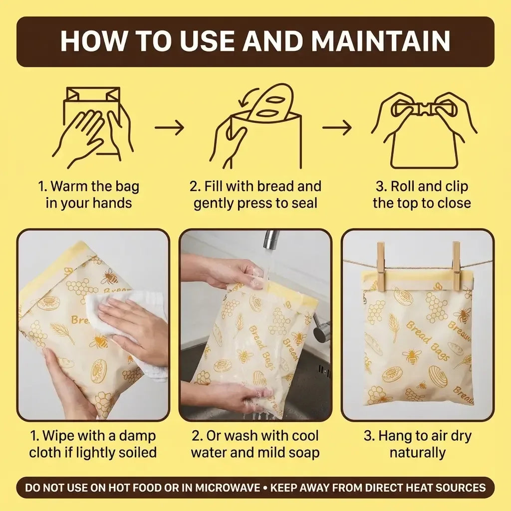 Premium Beeswax Bread Bags