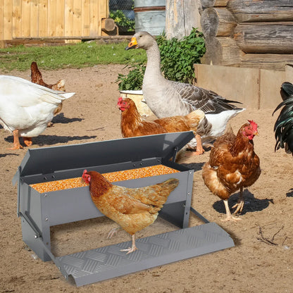 Treadle Chicken Feeder Pro