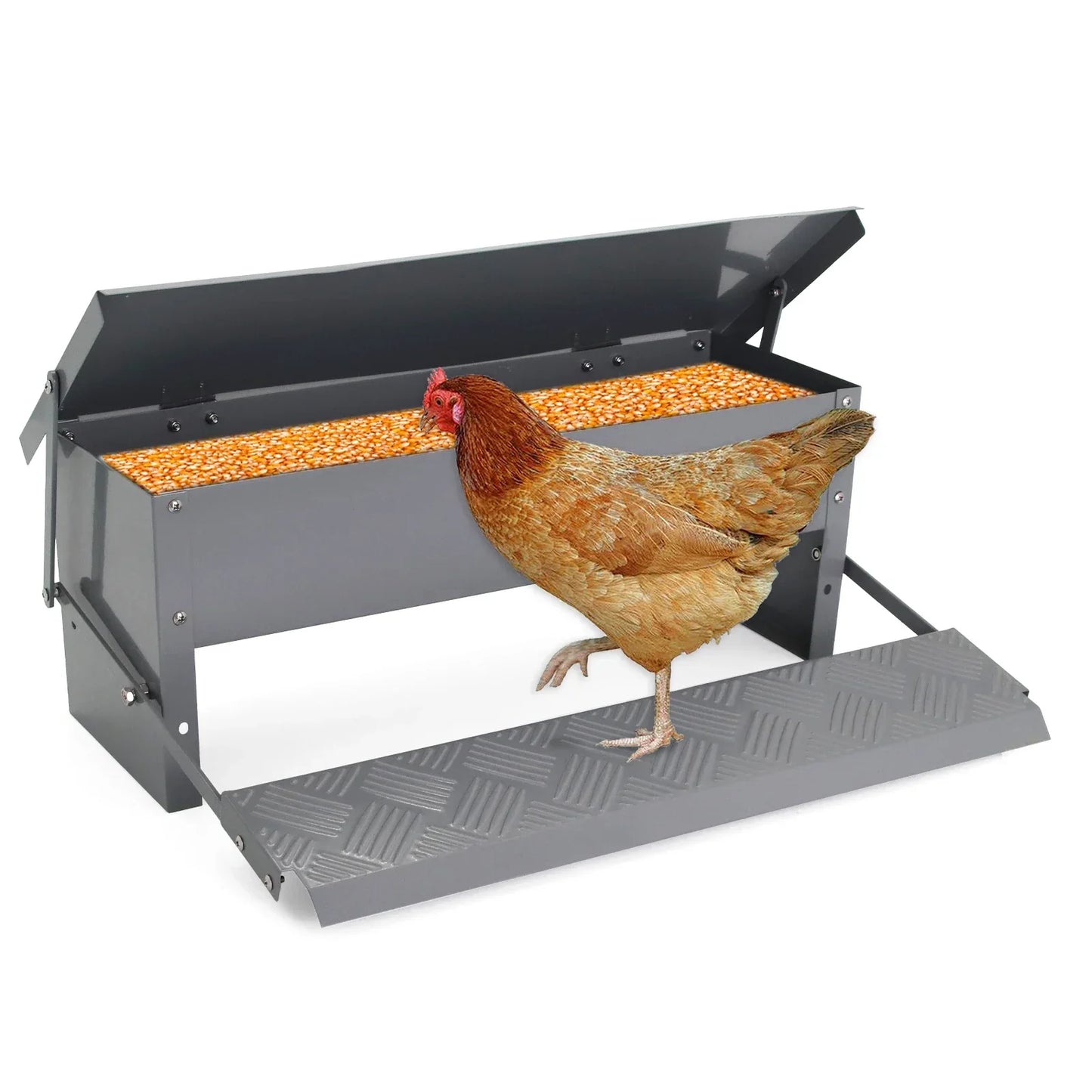 Treadle Chicken Feeder Pro
