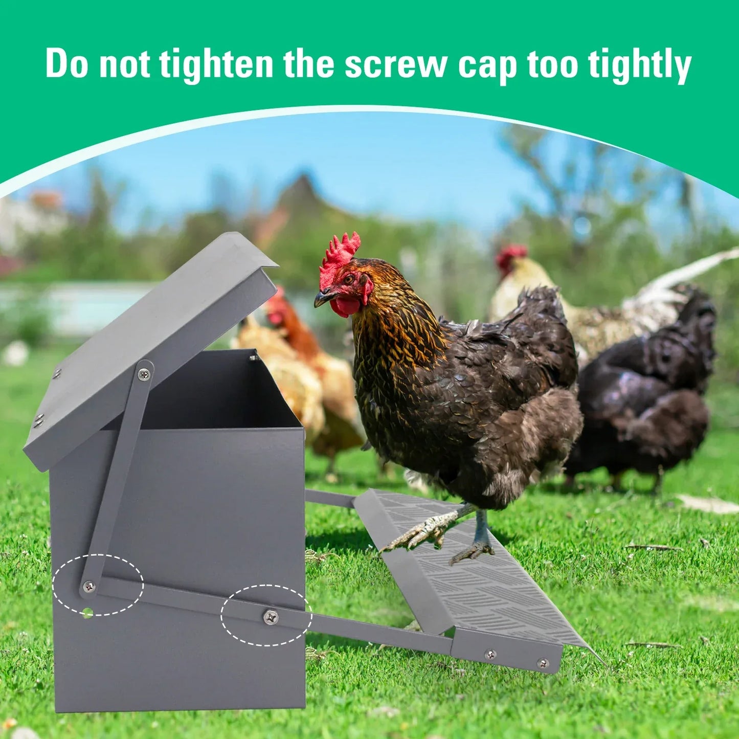 Treadle Chicken Feeder Pro