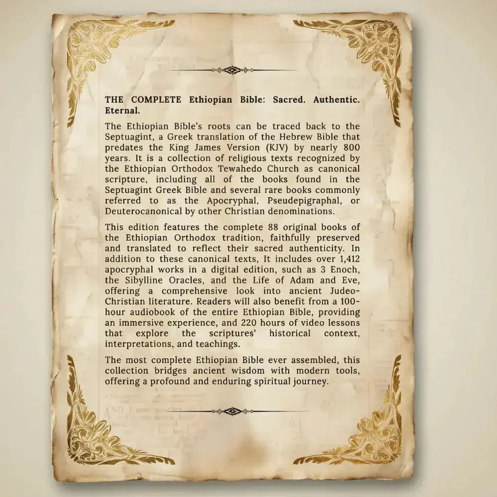 Complete Ethiopian Canon Bible