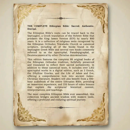 Complete Ethiopian Canon Bible