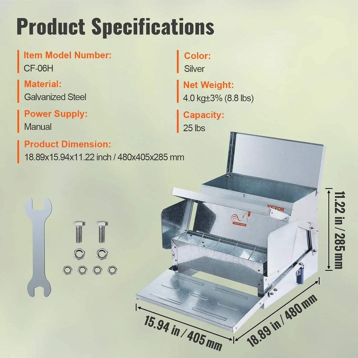 EasyFarm Large Poultry Feeder Pro