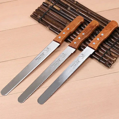 Layered Bread Slicer with Serrated Blade for Baking