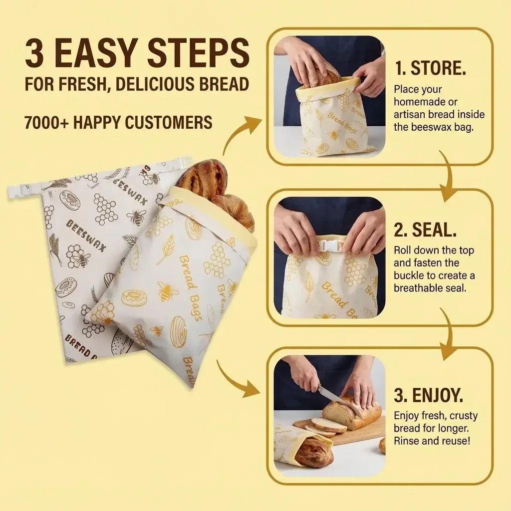 Premium Beeswax Bread Bags