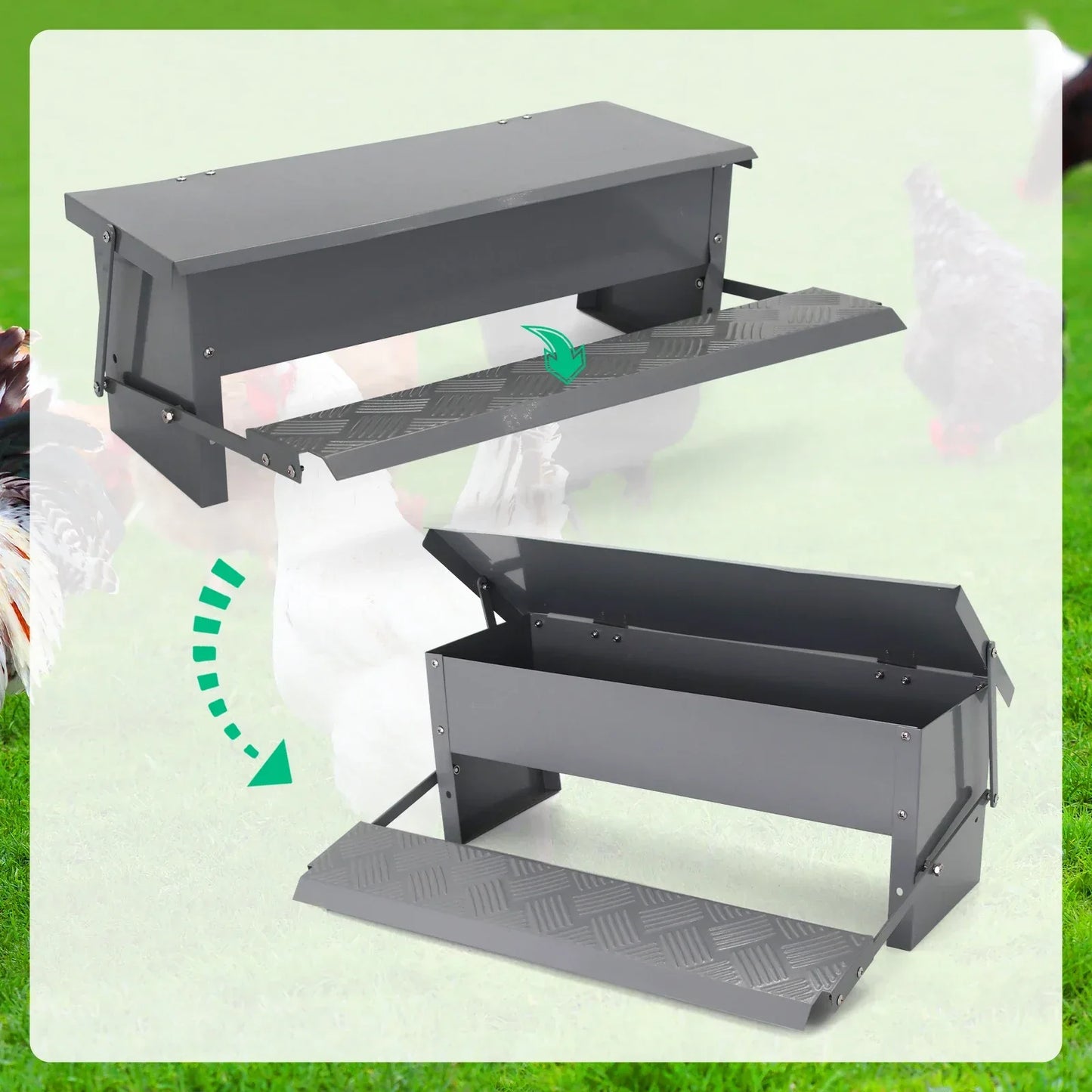 Treadle Chicken Feeder Pro