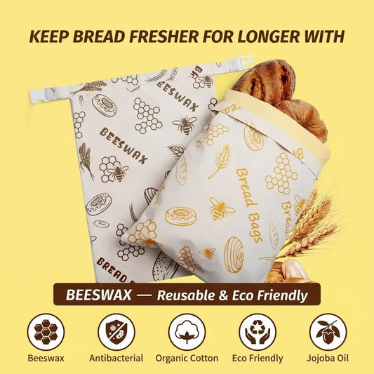 Premium Beeswax Bread Bags